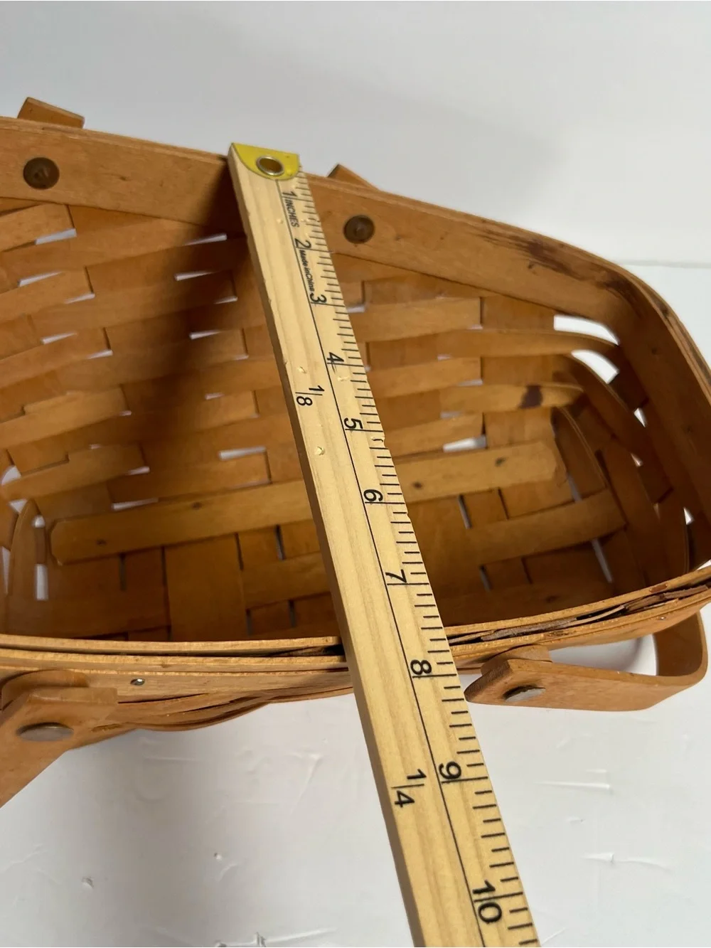 Longaberger Vegetable Basket Swinging Handles 1993